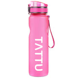 TATTU WB02 Sport Water Bottle One-Click Open Flip Top Leak Proof Lid, 32 oz, Blue, Green, Grey, Pink