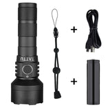 TATTU F2 Rechargeable Flashlight 1100 Lumen LED Lamp with Battery and Micro USB Charging Cable