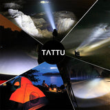 TATTU F2 Rechargeable Flashlight 1100 Lumen LED Lamp with Battery and Micro USB Charging Cable